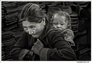 Mother and child Barkhor Lhasa Tibet